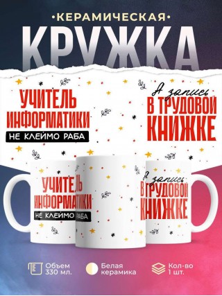 Учитель информатики не клеймо раба, а запись в трудовой книжке