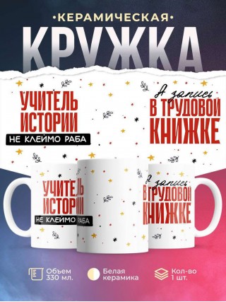 Учитель истории не клеймо раба, а запись в трудовой книжке