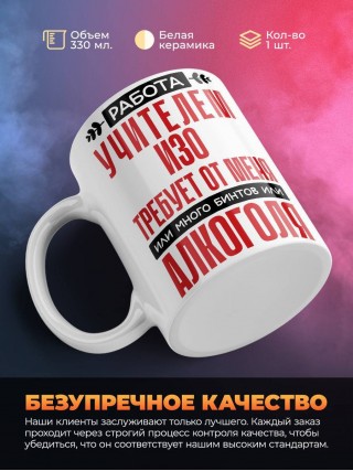 Работа учителем изо требует от меня или много бинтов или алкоголя