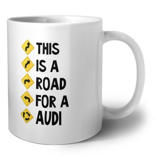 This is a road for a Audi