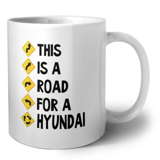 This is a road for a Hyundai