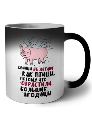 свинки не летают как птицы, потому что отрастили большие ягодицы