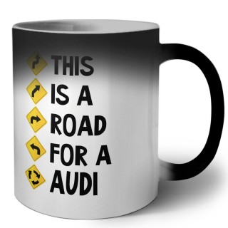 This is a road for a Audi