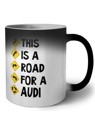 This is a road for a Audi