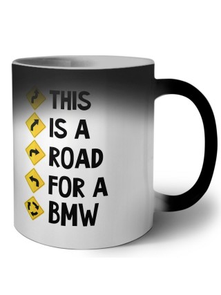 This is a road for a Bmw