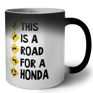 This is a road for a Honda