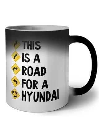 This is a road for a Hyundai