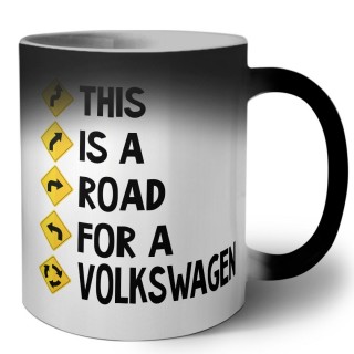 This is a road for a Volkswagen