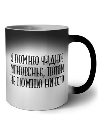 я помню чудное мгновенье, потом не помню ничего