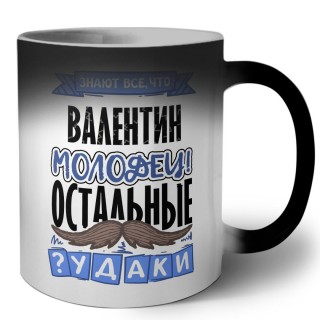 Знают все, что Валентин молодец! остальные чудаки