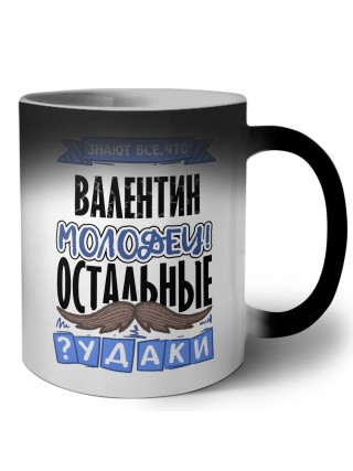 Знают все, что Валентин молодец! остальные чудаки