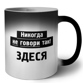 никогда не говори так - здеся