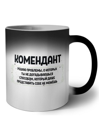 комендант решаю проблемы, о которых ты не догадываешься способом, который даже представить себе не можешь