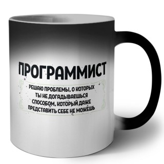 программист решаю проблемы, о которых ты не догадываешься способом, который даже представить себе не можешь