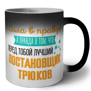 Сила в правде а правда в том, что перед тобой лучший постановщик трюков