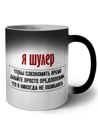 я шулер чтобы сэкономить время давайте просто предположим, что я никогда не ошибаюсь