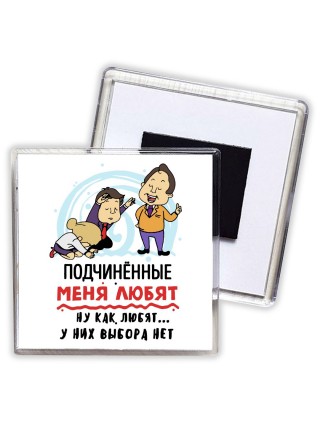 подчиненные меня любят, ну как любят, у них выбора нет