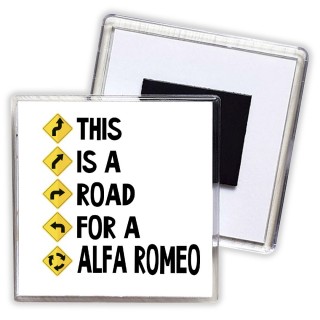 This is a road for a Alfa Romeo