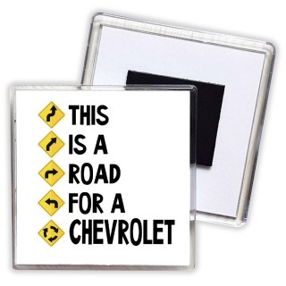 This is a road for a Chevrolet