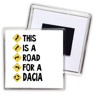 This is a road for a Dacia