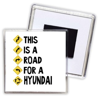 This is a road for a Hyundai