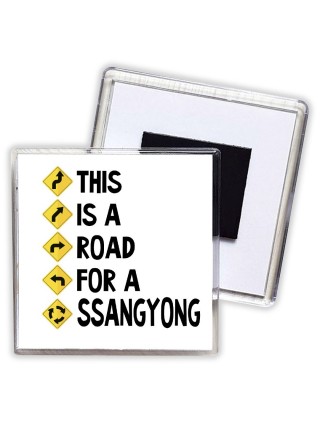 This is a road for a Ssangyong