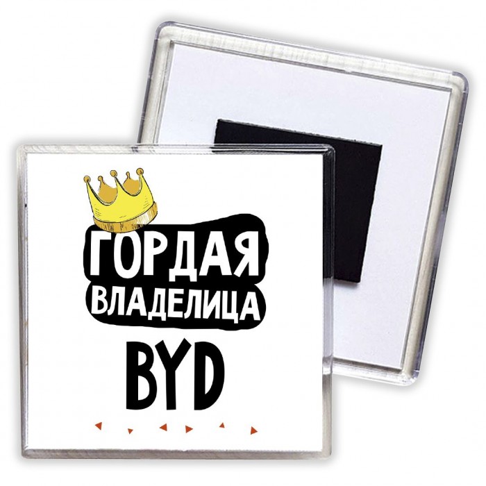 Гордая владелица BYD