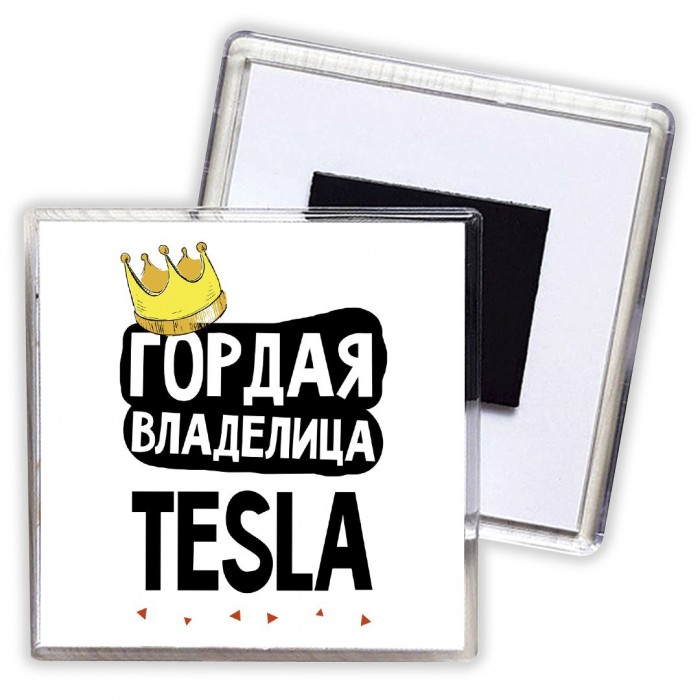 Гордая владелица Tesla