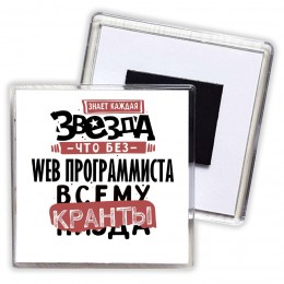 знает каждая звезда, что без web программиста всему кранты