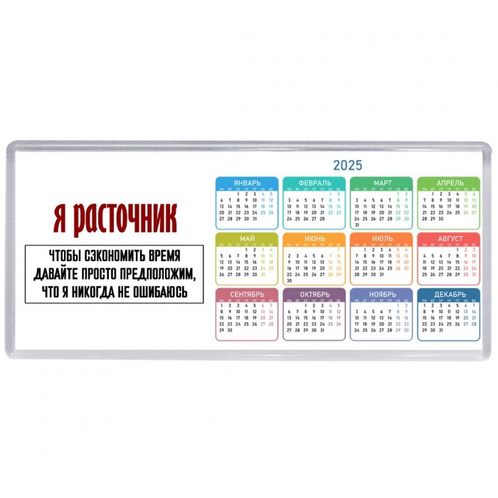 я расточник чтобы сэкономить время давайте просто предположим, что я никогда не ошибаюсь