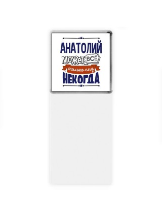 Анатолий может всё только ему некогда