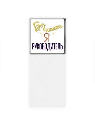 Без напики я руководитель