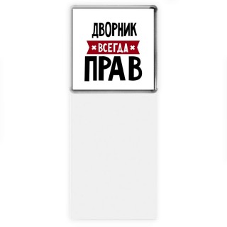 Дворник всегда прав