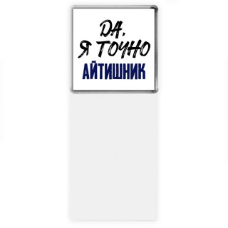 Да, я точно айтишник