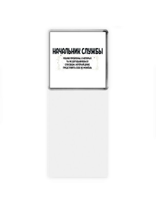 начальник службы решаю проблемы, о которых ты не догадываешься способом, который даже представить себе не можешь