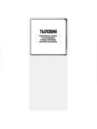тыловик решаю проблемы, о которых ты не догадываешься способом, который даже представить себе не можешь