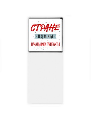 Стране нужны начальники гаупвахты