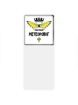 Я знатный метеоролог