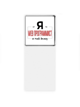 Я web программист я так вижу