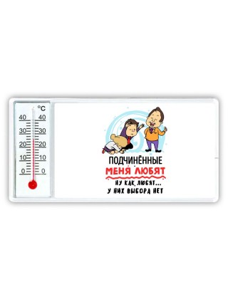 подчиненные меня любят, ну как любят, у них выбора нет