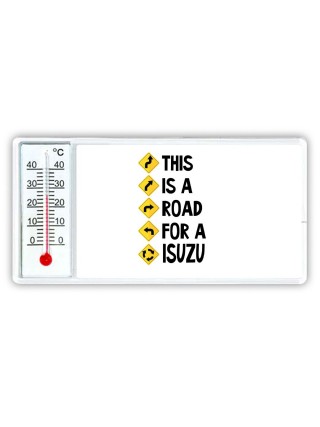 This is a road for a Isuzu