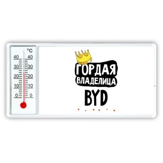 Гордая владелица BYD