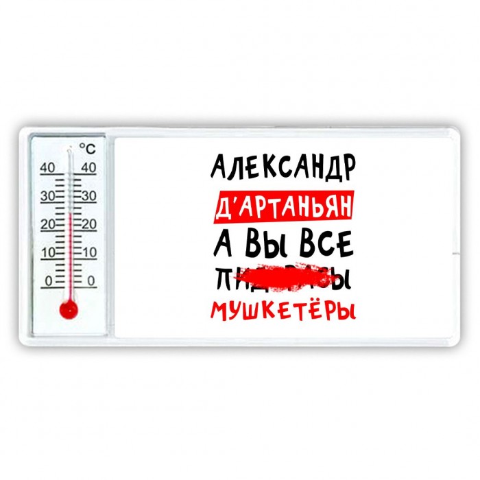 Александр д'артаньян, а вы все пи... мушкетёры