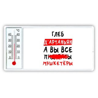 Глеб д'артаньян, а вы все пи... мушкетёры