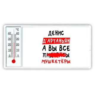 Денис д'артаньян, а вы все пи... мушкетёры