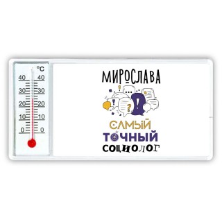 Мирослава самый точный социолог