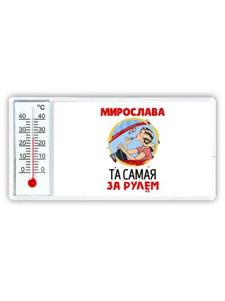 Мирослава та самая за рулем