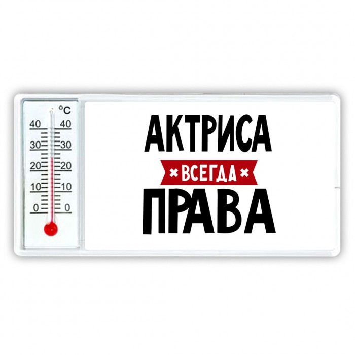 Актриса всегда права