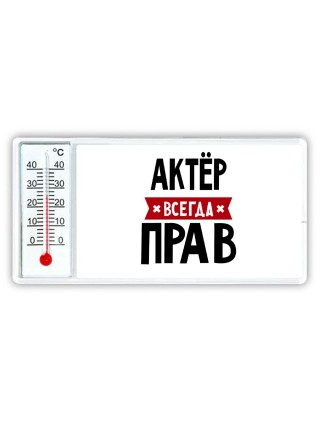 Актёр всегда прав