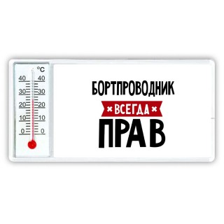 Бортпроводник всегда прав